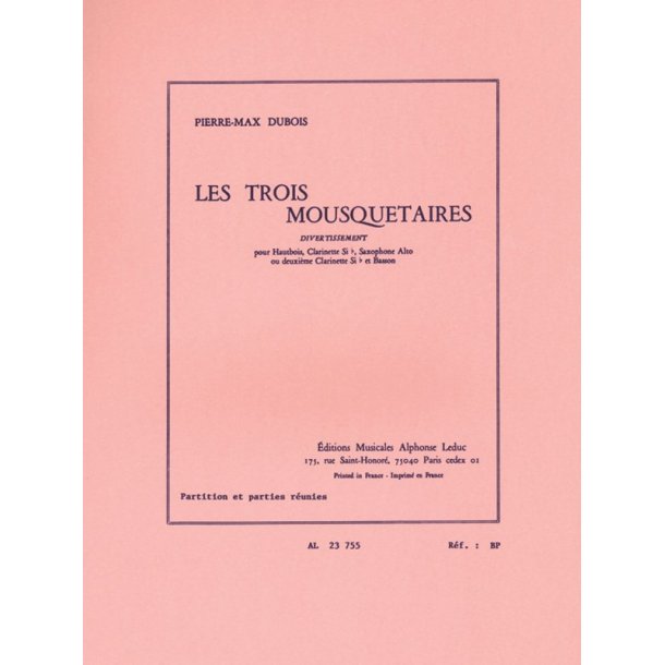 Pierre Max Dubois: Les 3 Mousquetaires, Divertissement (Quartet-Woodwind)