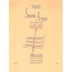Henri Tomasi: Sonatine attique (Clarinet solo)