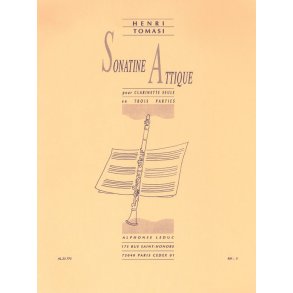 Henri Tomasi: Sonatine attique (Clarinet solo)