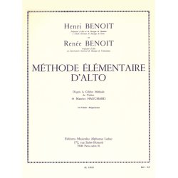 H.R. Beno&icirc;t: M&eacute;thode &eacute;l&eacute;mentaire Vol.1 (Viola solo)