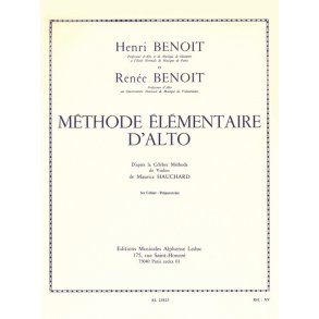 H.R. Benoît: Méthode élémentaire Vol.1 (Viola solo)
