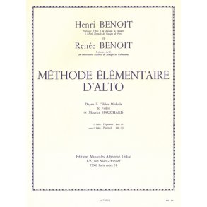 H.R. Benoît: Méthode élémentaire Vol.2 (Viola solo)