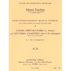 Henri Vachey: 40 Exercises with Treble and Bass clefs mixed