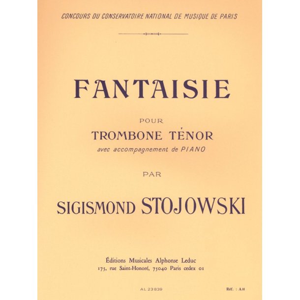 Sigismond Stojowski: Fantaisie (Trombone & Piano)