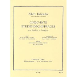 Albert Debondue: Cinquante Etudes-D&eacute;chiffrages Pour Hautbois Ou Saxophone