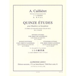 Andr&eacute; Cailli&eacute;ret: 15 Etudes (Oboe solo)