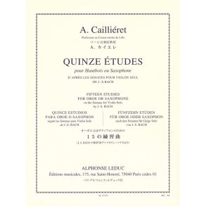 André Cailliéret: 15 Etudes (Oboe solo)