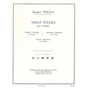 Jacques Delécluse: 20 Etudes pour Timbales (Percussion solo)