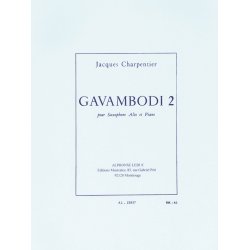 Jacques Charpentier: Gavambodi 2 (Saxophone-Alto & Piano)