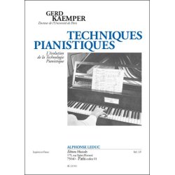 Kaemper: Techniques pianistiques piano
