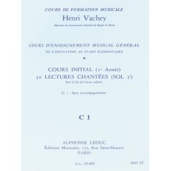 Henri Vachey: 50 Singing Exercises (C1)