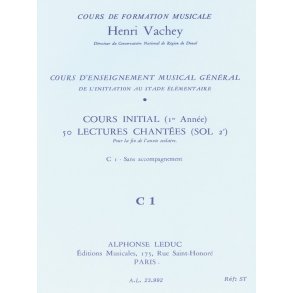 Henri Vachey: 50 Singing Exercises (C1)