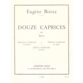 Eugène Bozza: 12 Caprices (Bassoon solo)