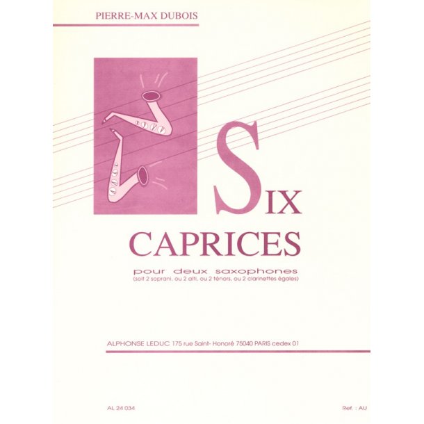 Pierre Max Dubois: 6 Caprices (Saxophones 2)