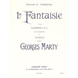 Georges Eug&egrave;ne Marty: Fantaisie No.1 (Clarinet & Piano)