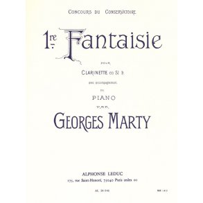 Georges Eugène Marty: Fantaisie No.1 (Clarinet & Piano)