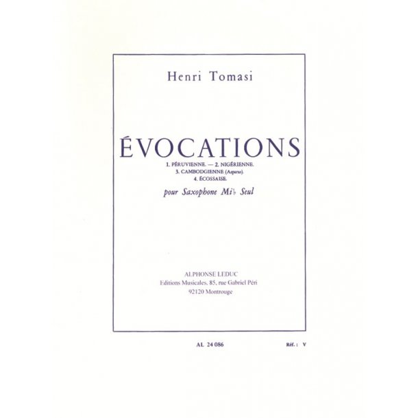 Henri Tomasi: Evocations (Saxophone solo)