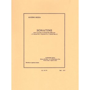 Eugène Bozza: Sonatine (Clarinets 4)