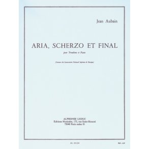 Jean Emmanuel Aubain: Aria, Scherzo et Final (Trombone & Piano)