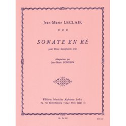 Jean-Marie Leclair: Sonate in D major (Saxophones 2)