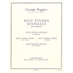 Giuseppe Ruggiero: 8 Etudes atonales (Clarinet solo)