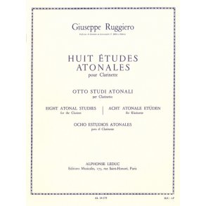Giuseppe Ruggiero: 8 Etudes atonales (Clarinet solo)