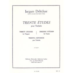 Jacques Del&eacute;cluse: 30 Etudes pour Timbales Vol.2 (Percussion solo)