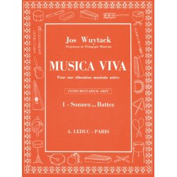 Wuytack Musica Viva Volume 1 Sonnez Battez Percussion Instrument Book