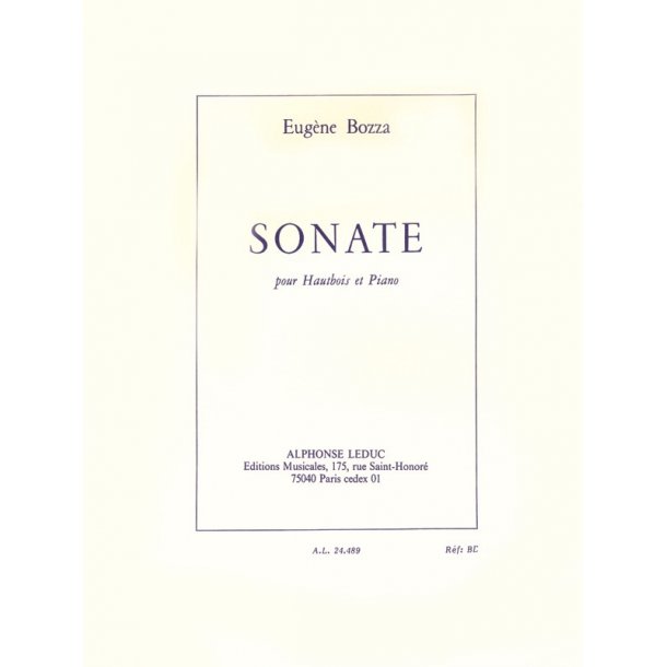 Eug&egrave;ne Bozza: Sonate (Oboe & Piano)