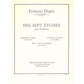 François Dupin: 17 Etudes pour Xylophone (Percussion solo)