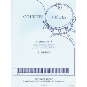 François Dupin: Courtes Pièces Vol.1 (Percussion(s) & Piano)