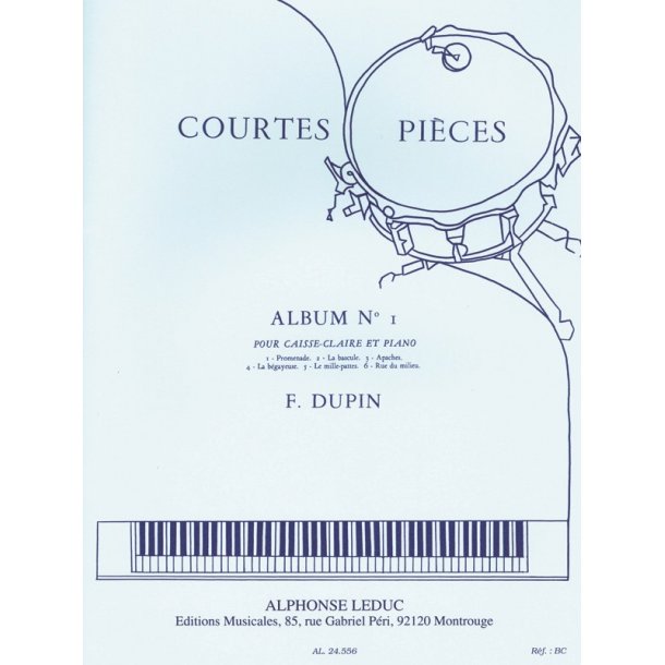 Fran&ccedil;ois Dupin: Courtes Pi&egrave;ces Vol.1 (Percussion(s) & Piano)