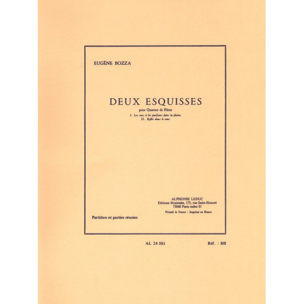 Eug&egrave;ne Bozza: 2 Esquisses (Flutes 4)