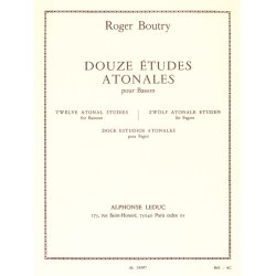Roger Boutry: 12 Etudes atonales (Bassoon solo)