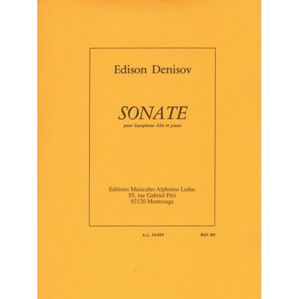 Edison Denisov: Sonate (Saxophone-Alto & Piano)
