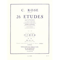 Cyrille Rose: 26 &Eacute;tudes (Clarinet)