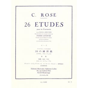 Cyrille Rose: 26 Études (Clarinet)