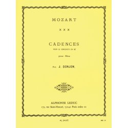Wolfgang Amadeus Mozart: 3 Cadenzas by J.Donjon for Concerto KV314 (Flute solo)