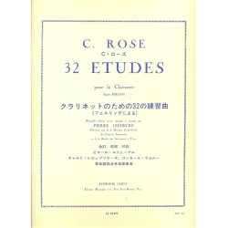 32 &eacute;tudes d'apr&egrave;s Ferling pour clarinette