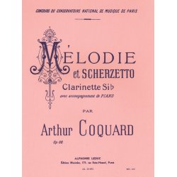 Arthur Coquard: M&eacute;lodie Et Scherzetto Op.68 (Clarinet)