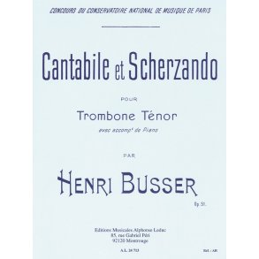 Henri Busser: Cantabile Et Scherzando Op.51 (Trombone/Piano)