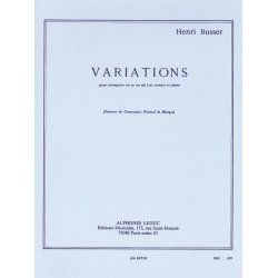 Henri B&uuml;sser: Variations Op. 53 (Trumpet And Piano)