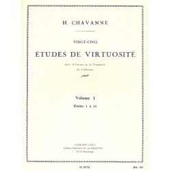 H. Chavanne: 25 Etudes de Virtuosit&eacute; (Trumpet solo)