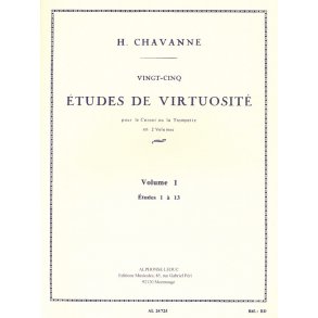 H. Chavanne: 25 Etudes de Virtuosité (Trumpet solo)