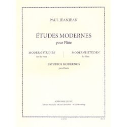 Paul Jeanjean: Etudes modernes (Flute solo)