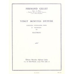 Ferdinand Gillet: 20 Minutes d'Etude (Oboe solo)
