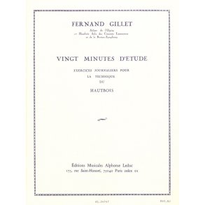Ferdinand Gillet: 20 Minutes d'Etude (Oboe solo)