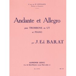 Jacques Ed. Barat: Andante et Allegro (Trombone & Piano)
