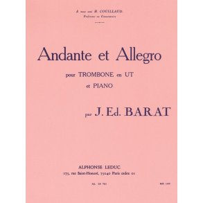 Jacques Ed. Barat: Andante et Allegro (Trombone & Piano)