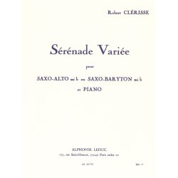 Robert Cl&eacute;risse: S&eacute;r&eacute;nade vari&eacute;e (Saxophone-Alto & Piano)